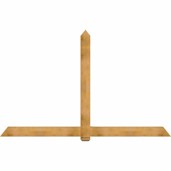 Ekena Millwork Eugene Rough Sawn Timber Gable Bracket, Western Red Cedar, 108"W x 68"H x 4"D x 6"F, 15/12 Pitch GBW108X68X0406EUG00RWR - main